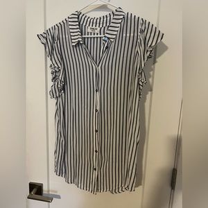 Top flutter sleeve from Anthropologie.